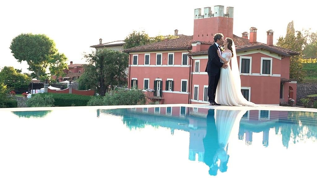 A view of Agriturismo i Cedri from the swimming pool Agriturismo i Cedri wedding video in Lucca Tuscany. The view from the pool of Agriturismo I Cedri.