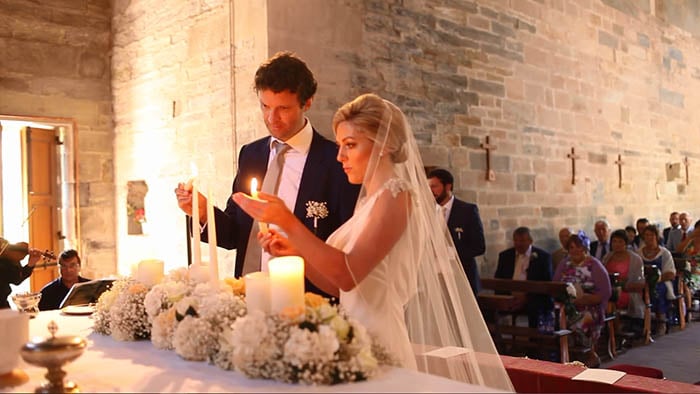 Ceremony in the church of San Jacopo in Lupeta, Lucca. Tuscany wedding video: Ceremony in the church of San Jacopo in Lupeta, Lucca.