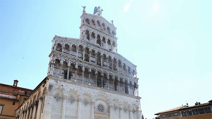 A view of the beautiful city of Lucca. Tuscany wedding video: A pic of the beautiful city of Lucca.